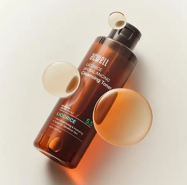 Зволожуючий балансуючий тонер з екстрактом солодки Acwell Licorice pH Balancing Cleansing Toner