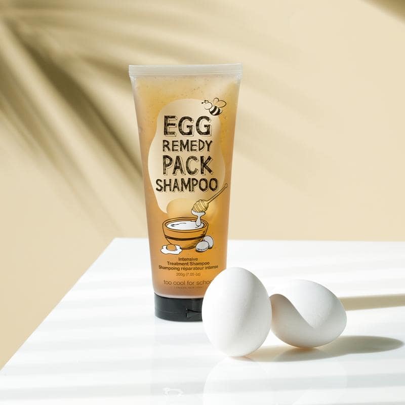 Питательный шампунь на основе яичных экстрактов Too Cool For School Egg Remedy Pack Shampoo