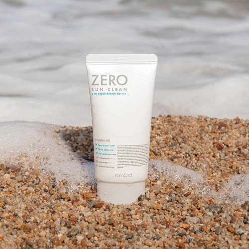 Освіжаючий легкий сонцезахисний крем rom&nd Zero Sun Clean Fresh SPF 50+ PA++++