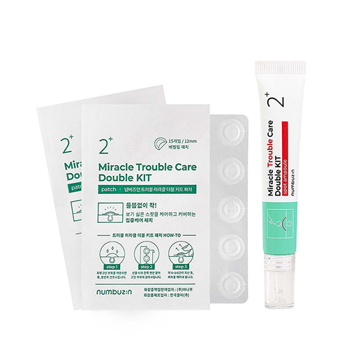Набір для проблемної шкіри (патчі та точкова ампула) Numbuzin No.2 Miracle Trouble Care Double Kit