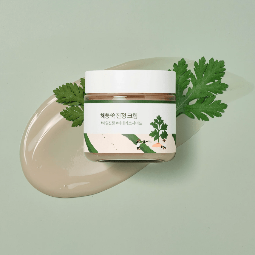 Заспокійливий крем із полином Round Lab Mugwort Calming Cream