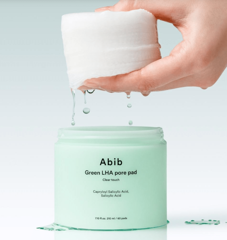 Пади для догляду за порами Abib Green LHA Pore Pad Clear Touch 210 мл/60 шт