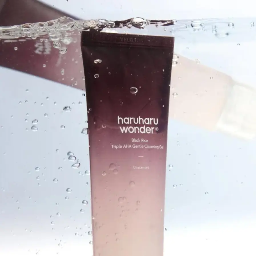 Делікатний гель для вмивання Haruharu Wonder Black Rice Triple AHA Gentle Cleansing Gel 100 мл