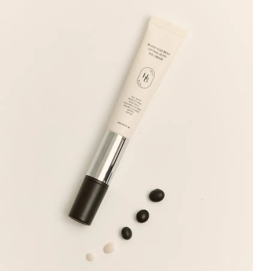 Ліфтинг крем під очі з масажером HEVEBLUE Black Yuja Bean Lifting Auto Eye Cream