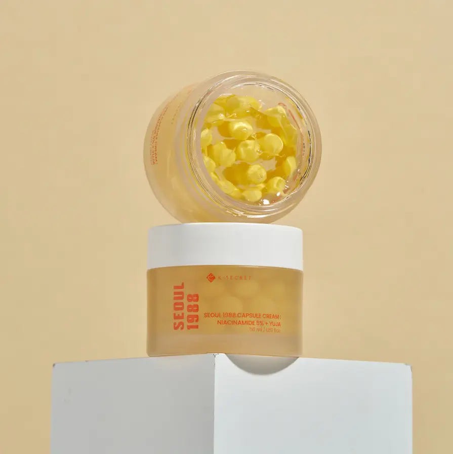 Зволожуючий капсульний крем з ніацинамідом 5% та юдзу KSECRET Seoul 1988 Capsule Cream: Niacinamide 5% + Yuja 50 мл