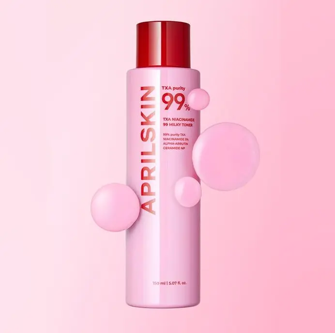 Тонер з ніацинамідом 5% і транексамовою кислотою APRILSKIN TXA Niacinamide 99 Milky Toner 150 мл