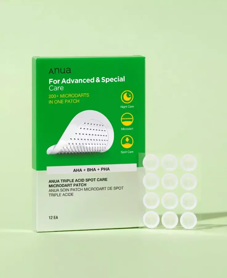 Патчі від запалень з мікроголками Anua Triple Acid Spot Care Microdart Patch 12 шт