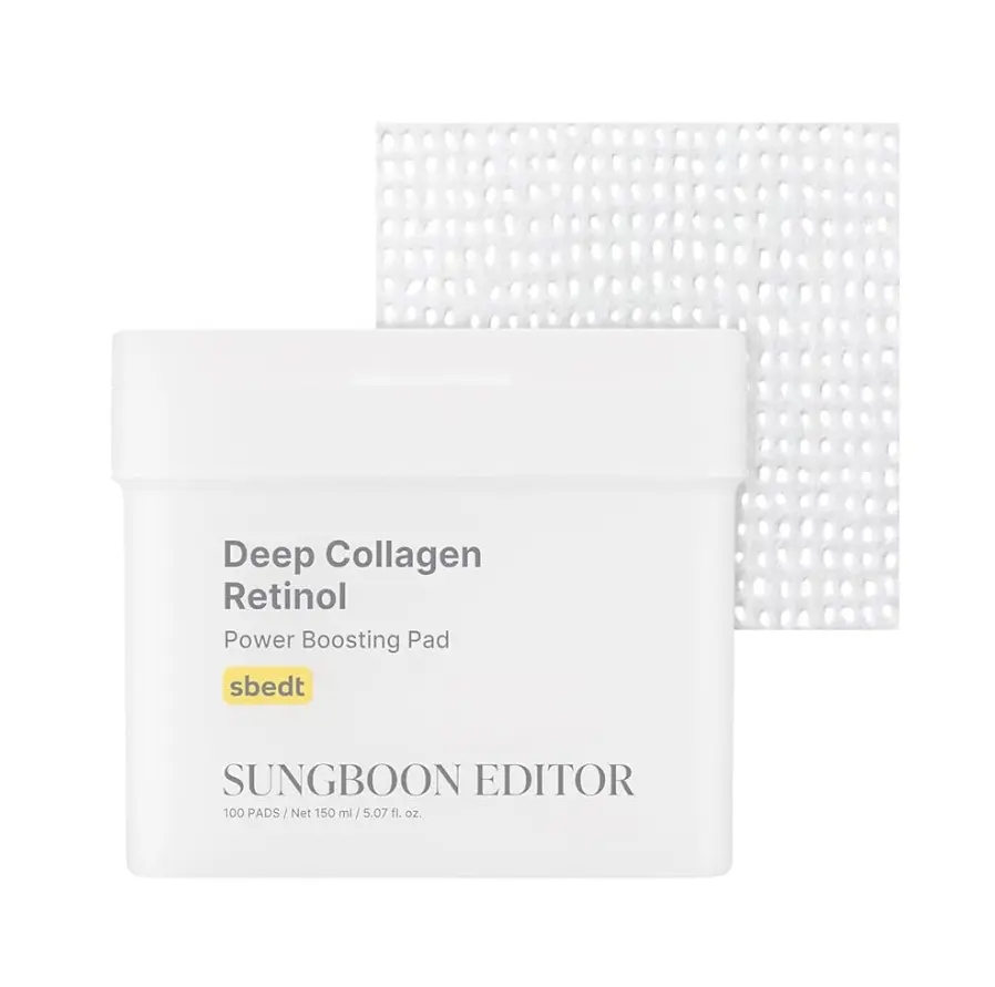 Пади з ретинолом та колагеном Sungboon Editor Deep Collagen Retinol Power Boosting Pad 100 шт