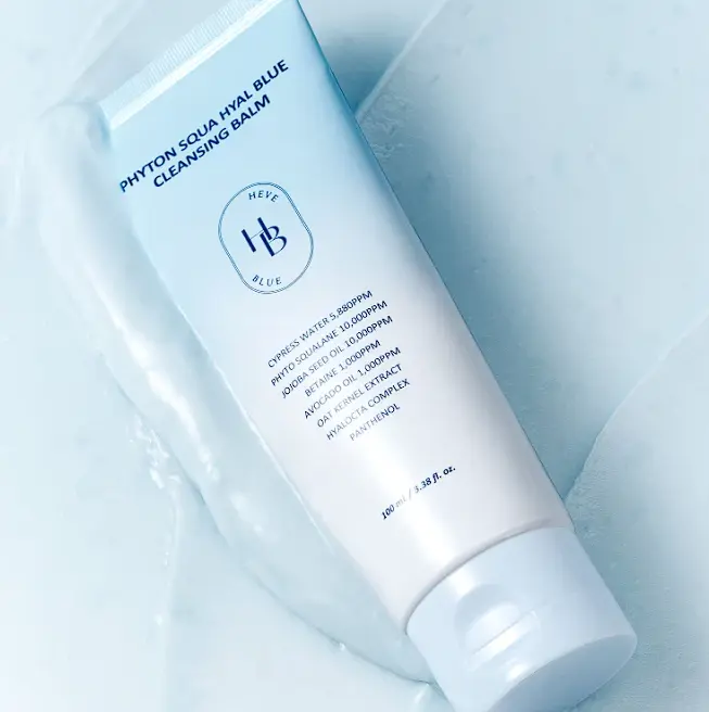 Очищуючий бальзам-щербет для чутливої шкіри Heveblue Phyton Squa Hyal Blue Cleansing Balm 100 мл