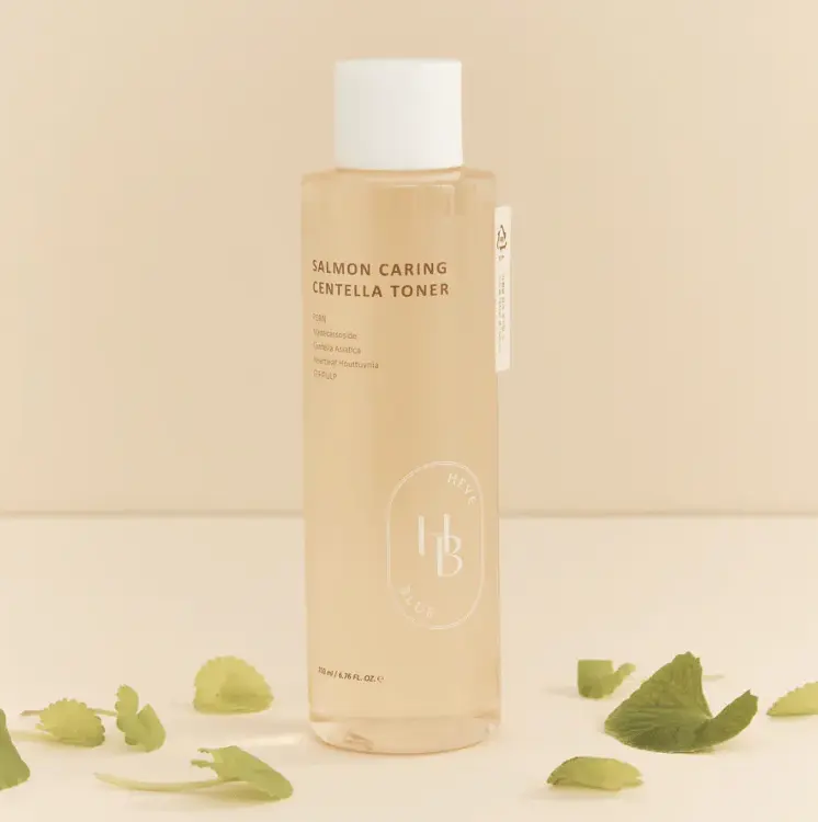 Тонер для обличчя з PDRN і центеллою Heveblue Salmon Caring Centella Toner 200 мл