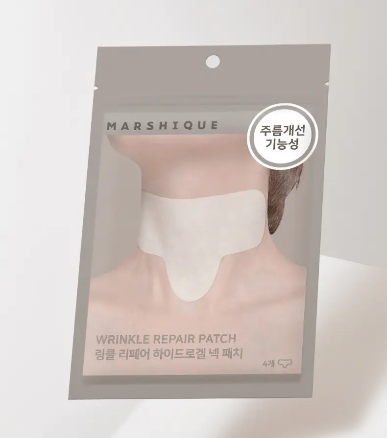 Патчі для шиї від зморшок MARSHIQUE Wrinkle Repair Hydrogel Neck Patch 4 шт