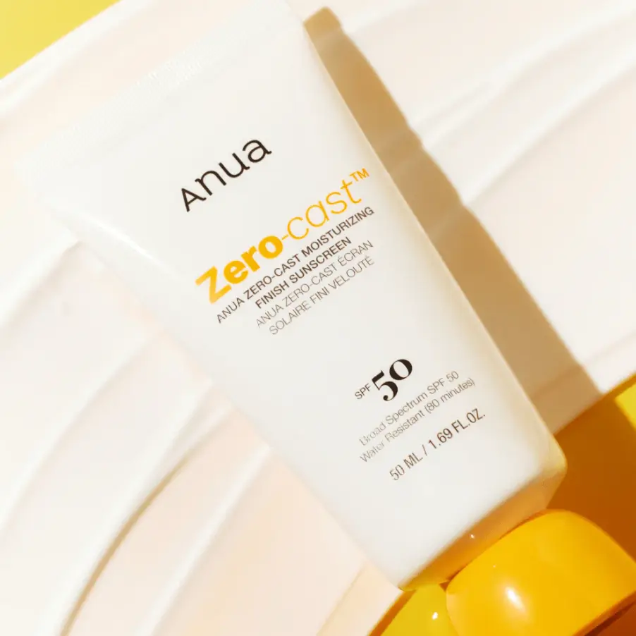 Водостійкий сонцезахисний крем Anua Zero-Cast Moisturizing Finish Sunscreen SPF50+ PA++++