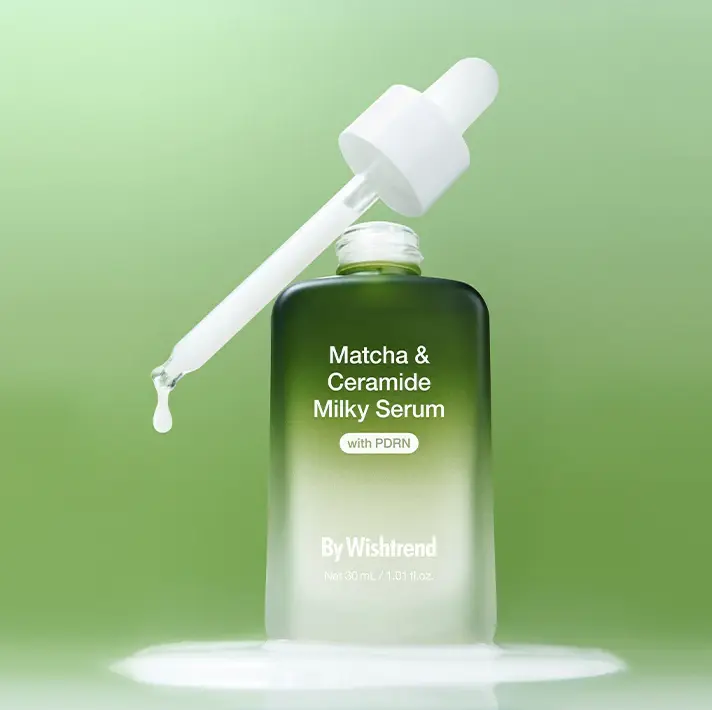 Відновлююча сироватка з матча та керамідами By Wishtrend Matcha & Ceramide Milky Serum 30 мл