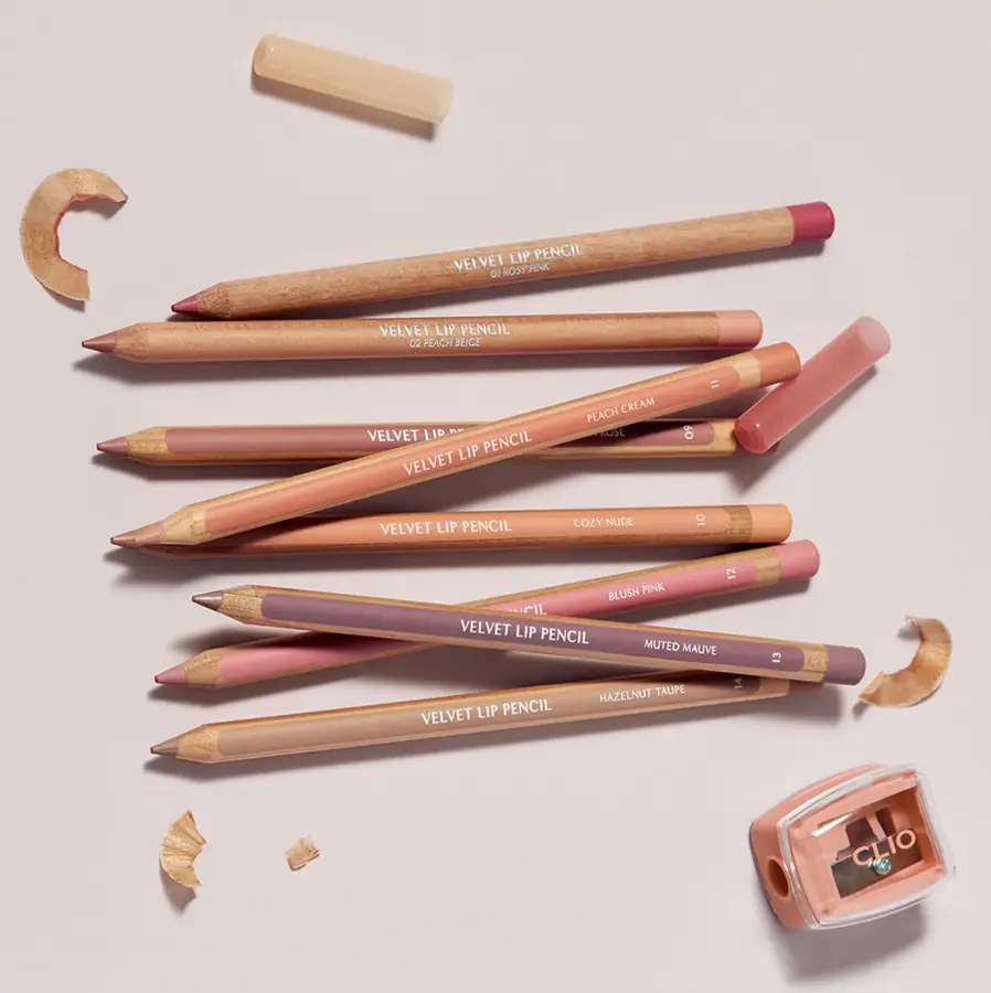 Олівець для губ + точилка Clio Velvet Lip Pencil